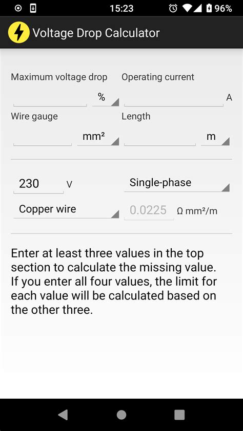 Voltage Drop Calculator - Calculate voltage drop 