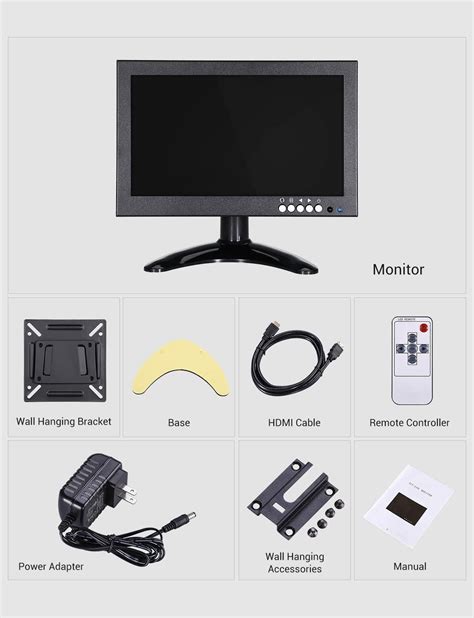 Eyoyo Em G Inch Small Hdmi Lcd Monitor Portable X Ips