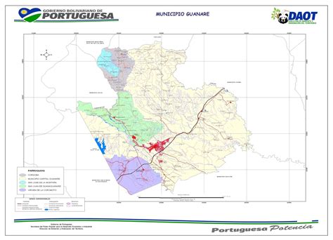 RED ECOLOGICA PORTUGUESA DAOT MAPAS POR MUNICIPIOS DEL ESTADO PORTUGUESA