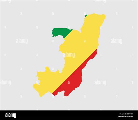 Republic Of The Congo Flag Map Map Of Congo Brazzaville With The