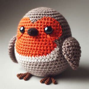 Crochet European Robin Amigurumi Idea All Crafts