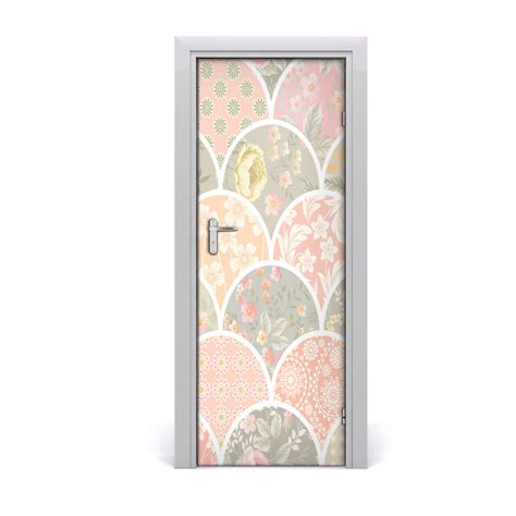 Autocollant De Porte Fleuri Motif Tulup Fr