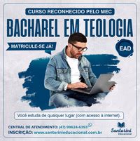 Bacharel Em Teologia Online Editora Santorini