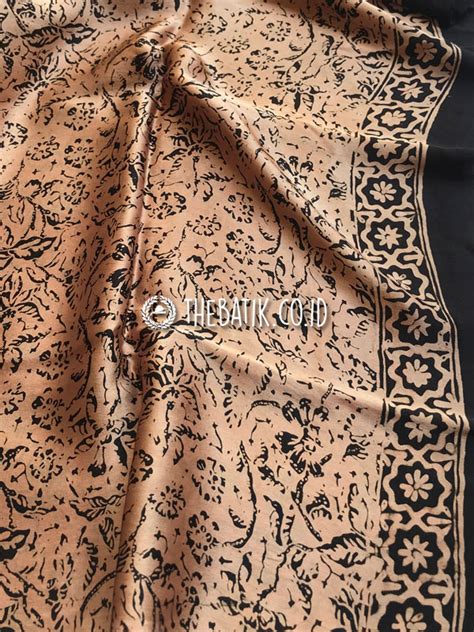 Jual Kain Bahan Baju Batik Sutra Modern Warna Emas Gold Thebatik