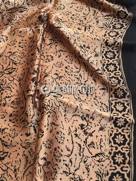 Jual Kain Bahan Baju Batik Sutra Modern Warna Emas Gold THEBATIK