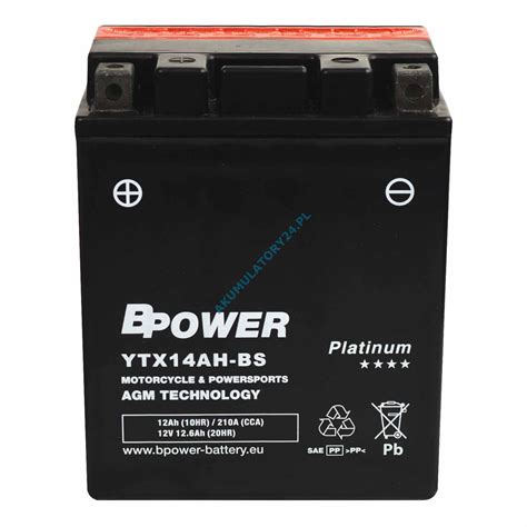 Bpower Platinium Agm Ytx Ah Bs V Ah A