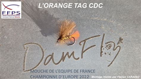 Montage d une mouche sèche en CDC Orange Tag YouTube