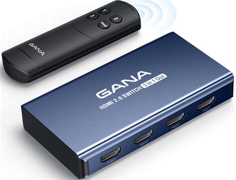 Hdmi Switch 3 In 1 Out 4k60hz Gana Hdmi Splitter Switcher