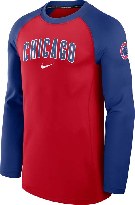 Nike Mens Chicago Cubs Red Authentic Collection Game Crew Neck