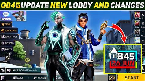 OB 45 Update Free Fire L Ff New Event L Free Fire New Event L Free Fire