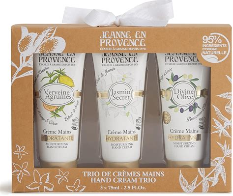 Jeanne en Provence Coffret Crèmes Mains x 3 Verveine Agrumes