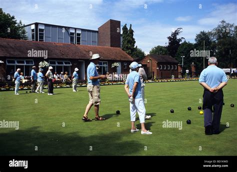 Crown Green Bowling Stock Photos & Crown Green Bowling Stock Images - Alamy