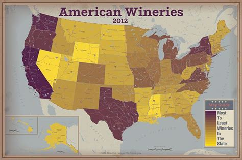 Heatmap The States With The Most Wineries Per Capita In America