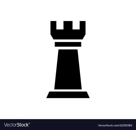 Chess rook icon Royalty Free Vector Image - VectorStock