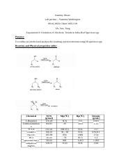 Lab Report Docx Kammy Okaro Lab Partner Yasmine Washington