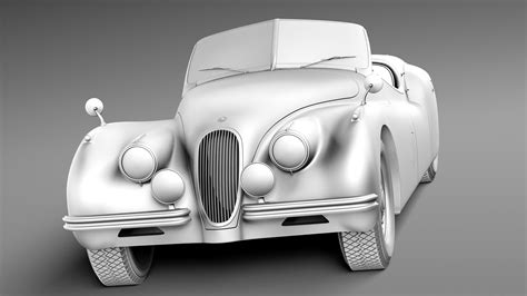 Jaguar Xk120 Roadster 1948 1954 3d Model Cgtrader