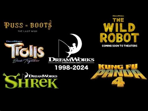 Dreamworks Trailer Logos Updated With A Wild Robot 1998 2024 YouTube