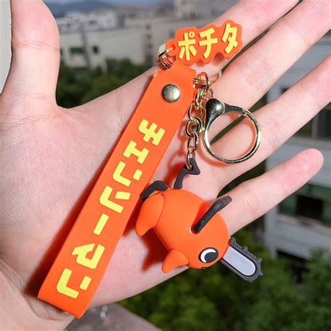 New Anime Chainsaw Man Keychain Q Version Cute Pochita Power Denji