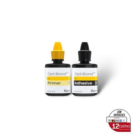 Kit Optibond Fl Adhesivo 8ml Primer 8ml Kerr Dentica