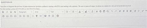 Solved QUESTION 45Describe or diagram the process of gene | Chegg.com 