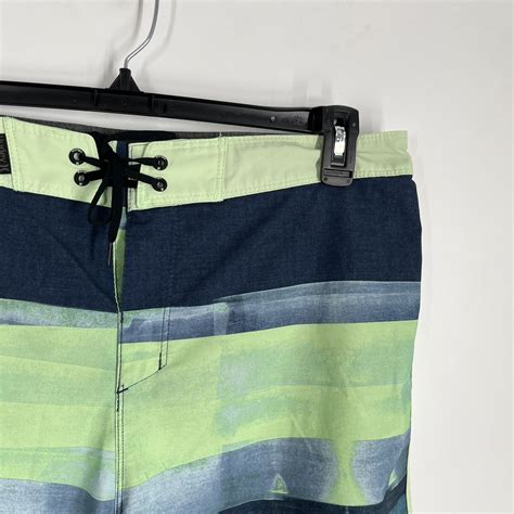 Hurley Phantom Mens Blue Green Swim Board Shorts Size Gem