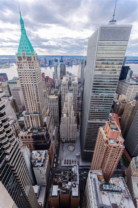 Downtown Manhattan Financial District Nyc A Beautiful View Of New