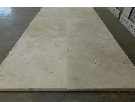 Qdi Light Travertine Paver 16x24 Tumbled 2 Inch — Solidshape