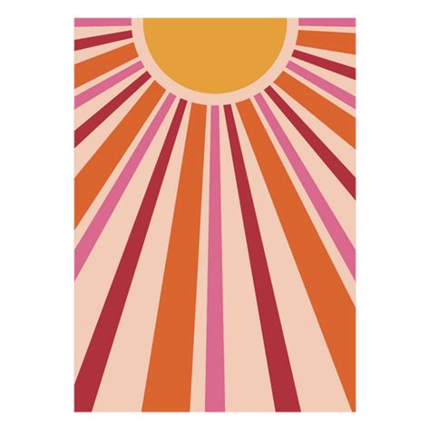 Design Png E Svg De Design Laranja Sol Para Camisetas