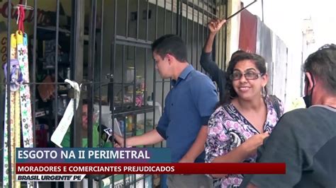 ESGOTO 2 PERIMETRAL Moradores e comerciantes prejudicados Vídeo