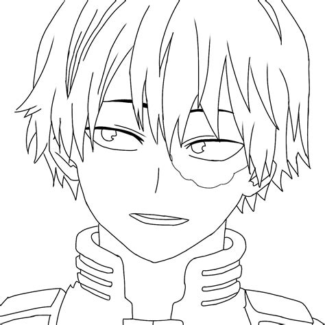 Dibujos De Shoto Todoroki Para Colorear Vsun