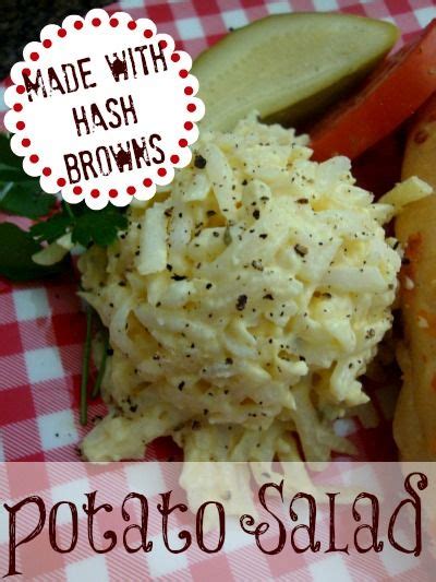 Potato Salad Made With Hash Browns Potato Salad Delicious Salads How To Make Salad