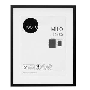 Moldura Pronta Milo Mdf Preta X Cm Inspire Leroy Merlin