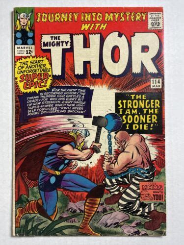 Journey Into Mystery With Thor 114 F 1965 Marvel Comics Kirby