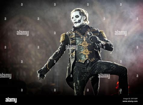 Solvesborg Sweden 10th June 2023 The Swedish Rock Band Ghost Performs A Live Concert During