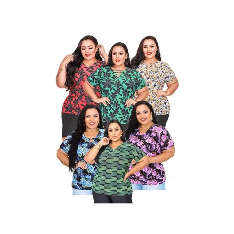 Kit Camiseta Blusa Plus Size Liganete Feminina Escorrega O Pre O