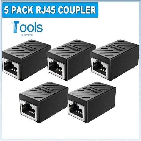 Cat7 Cat6 Cat5e Rj45 Coupler Inline Female To Female Ethernet Cable Extender Plug And Play 8p8c