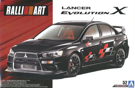 Aoshima 05544 1 24 Mô Hình Xe Oto Rallyart Cz4a Lancer Evolution X `07 Mitsubishi