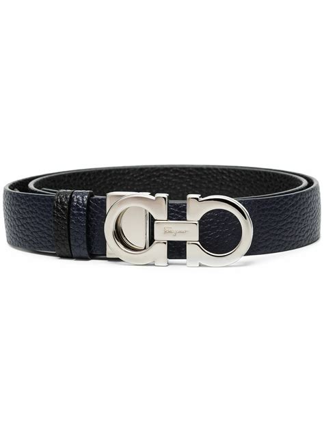 Ferragamo Gancini Leather Reversible Belt Salvatore Ferragamo