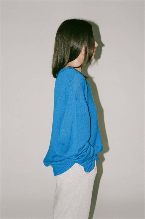 Maryam Nassir Zadeh Davis Sweater True Blue Garmentory