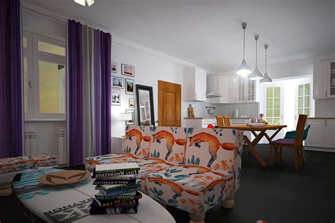 interior design (house in Moscow) on Behance