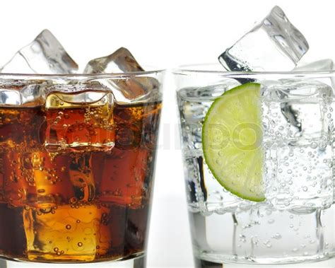 The sweet cooled drinks with ice | Stock image | Colourbox