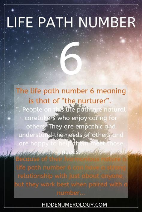 Life Path Number 6 Numerology Meaning