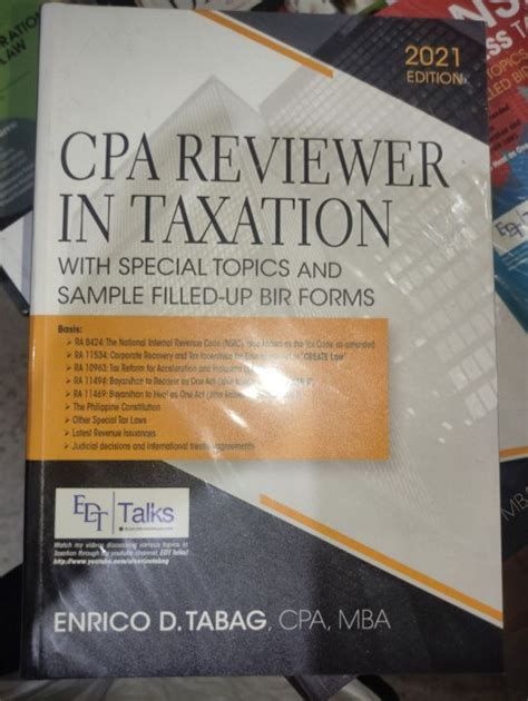 CPA REVIEWER IN TAXATION BY TABAG Lazada PH