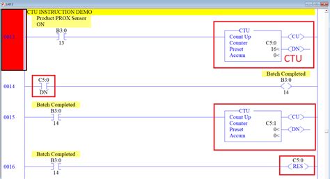 PLC Programming Intermediate Instructions CTU Count Up