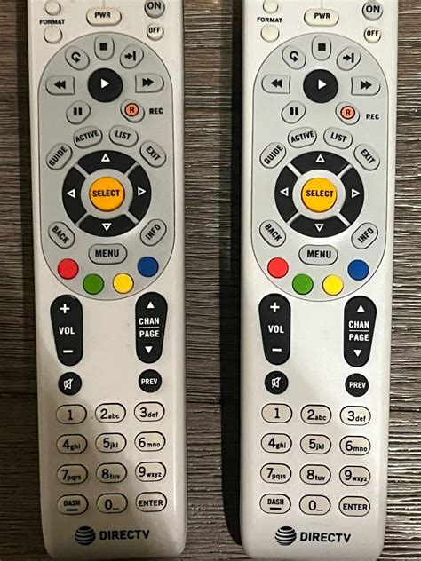 Pair Of Direct Tv Remote Control Rc Rx Preowned Pack Working