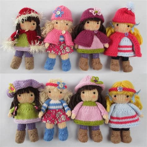 Little Belles Small Knitted Dolls Knitting Pattern By Dollytime Lovecrafts Knitting