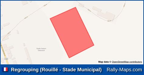 Regrouping Rouillé Stade Municipal stage map Rallye Régional du