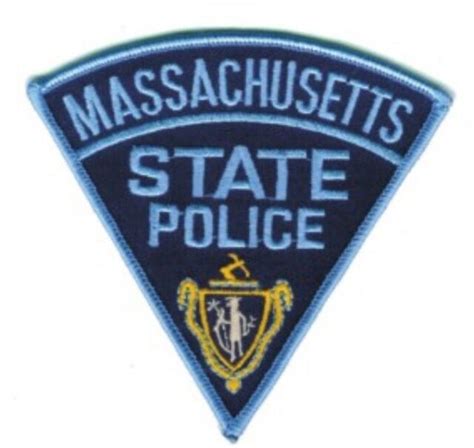 Massachusetts State Police Police Embroidered Shoulder Patch Iron