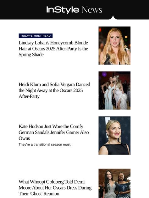 Instyle Lindsay Lohan S Debuted Honeycomb Blonde Hair At The Oscars After Party Milled