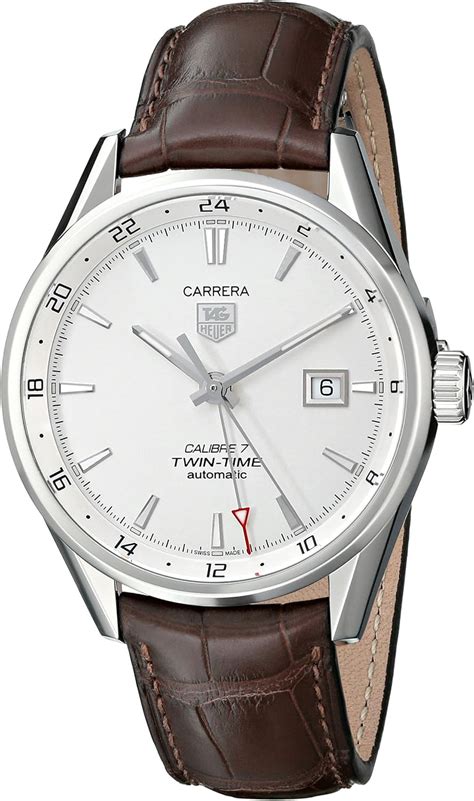 Tag Heuer War Fc Reloj Para Hombres Correa De Cuero Color